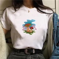 2021 womens t shirt cute strawberry apple funny printed t shirt fashion casual white t shirt harajuku female clothing