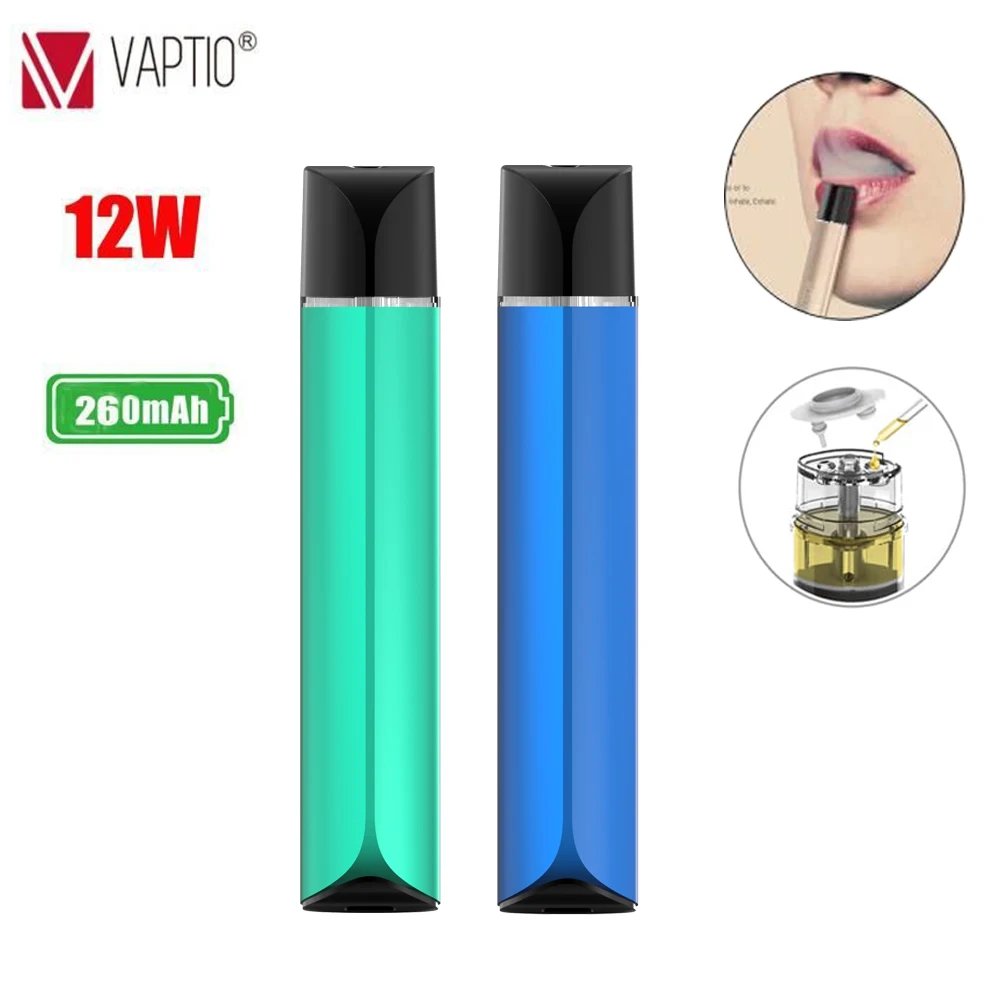 Плоский Мини набор Vaptio C 1 3 мл многоразовый резервуар со встроенной батареей 260