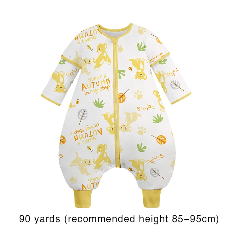 90 yards XIAOMI MIJIA, детский спальный мешок с постоянной температурой, детская одежда, детский комбинезон, хлопковый, дышащий, комфортный - Цвет: 90 yards