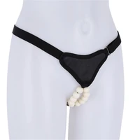 hot elastic g string t back thongs with beaded ring fetish fantasy sex stimulating massage for women underwear erotic lingerie