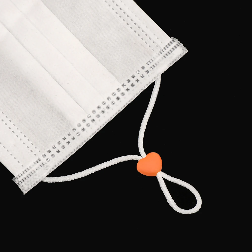 100 шт. маска для лица силиконовый шнур блокирует шнурки регулируемый ремень