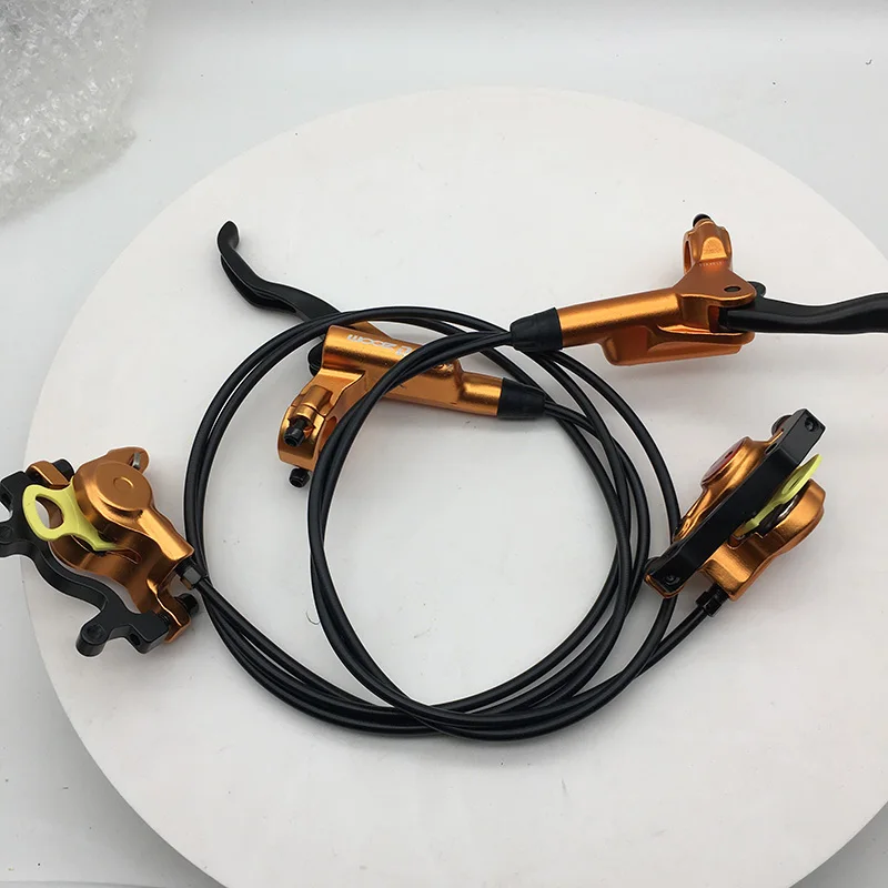 Gold no rotor Зум HB-875 тормоз Велосипедное Сиденье гидравлический диск тормозной зажим горный велосипед тормоз лучше, чем M395 M447 правый передний левый задний - Цвет: Gold no rotor
