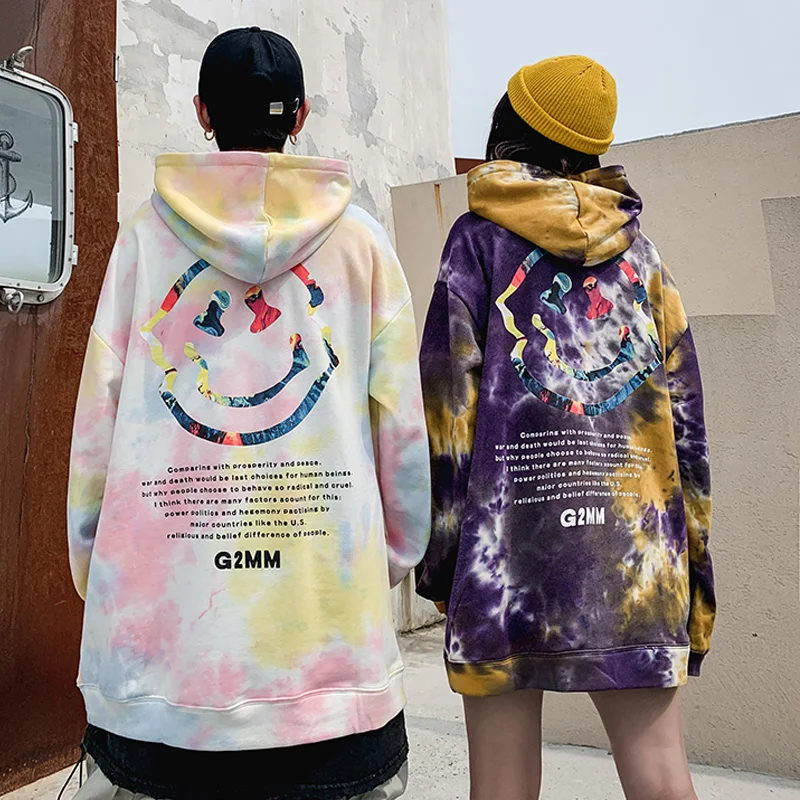 Мужская хлопковая толстовка с принтом смайлика уличная одежда в стиле хип-хоп 2019