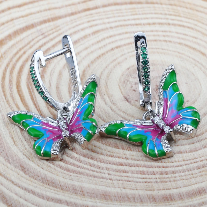 Новинка модные эмалированные серьги очаровательные Винтажные Украшения в виде