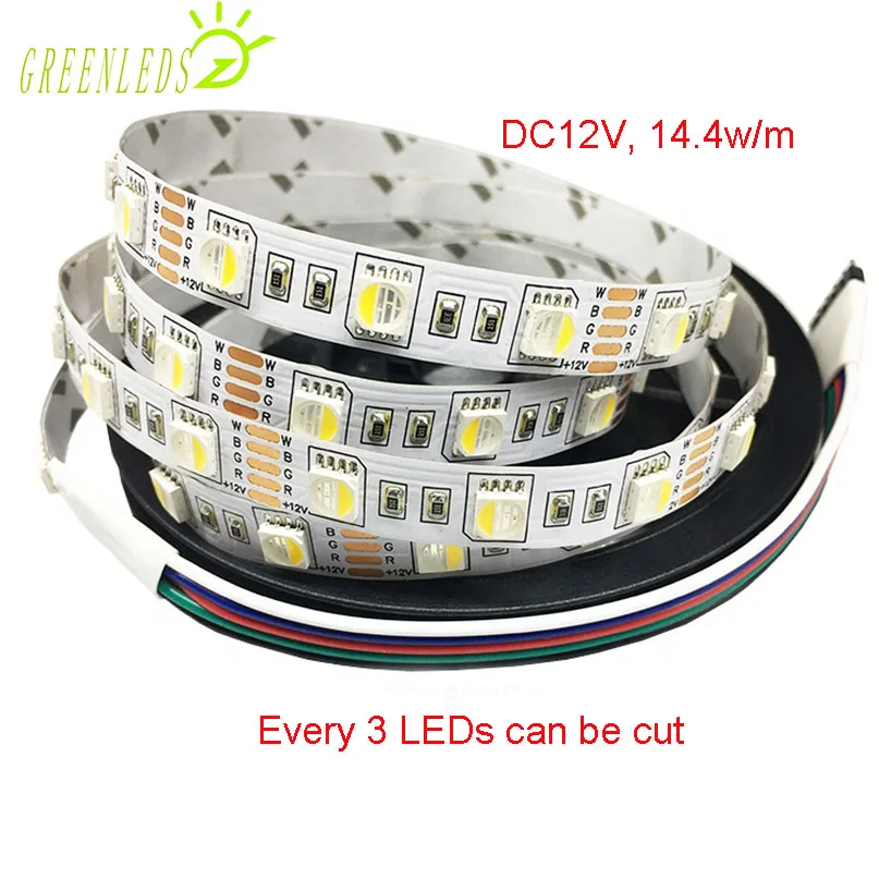 Светодиодные ленты IP20 не являются водонепроницаемыми 60 светодиодов на метр RGBW