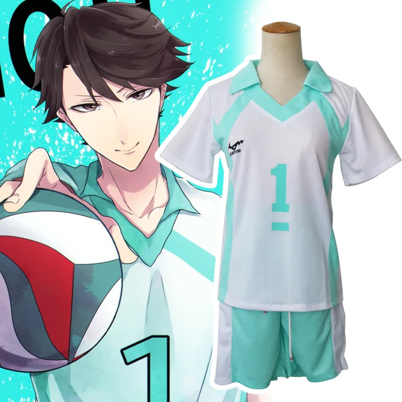 Haikyuu Aobajohsai Высокая униформа для косплея Oikawa Tooru yochin волейбольная команда Джерси