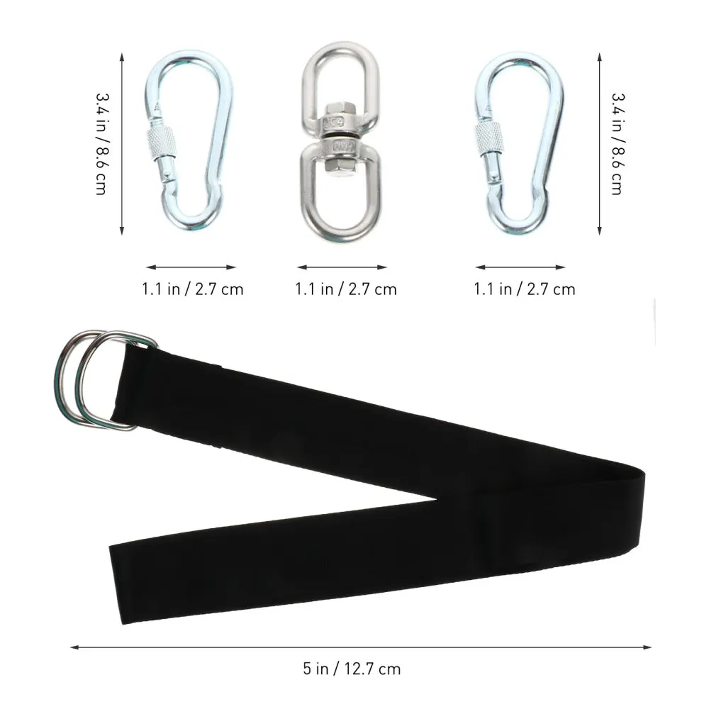 

1 Set Outdoor Swing Strap Practical Swing Hanging Kit Durable Hammock Rope