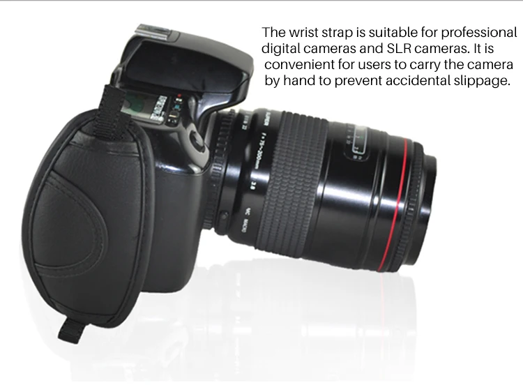Ремешок на запястье для камеры наручный ремень с винтом 1/4 универсальный Canon Nikon