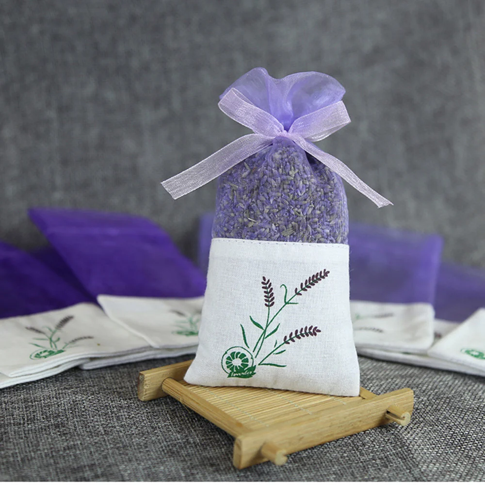 

20pcs Gauze Lavender Bags Fragrance Pouch Empty Sachets Bag for Wardrobe Car (Old Dark Purple and Old Light Purple, 10 of each)