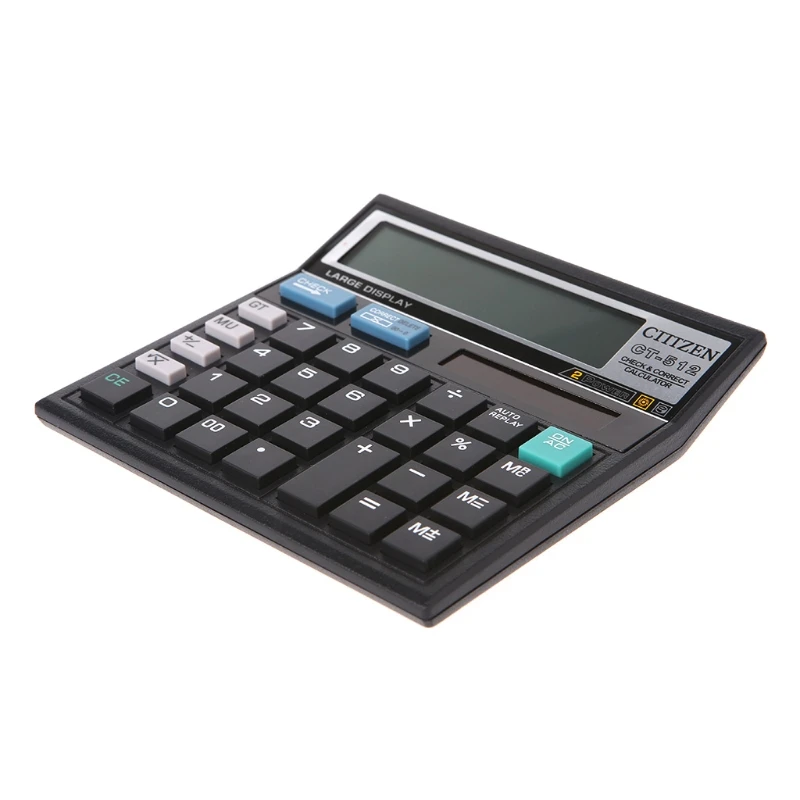 12-Digit Solar Battery Dual Power Large Display Office Desktop Calculator CT-512 | Компьютеры и офис