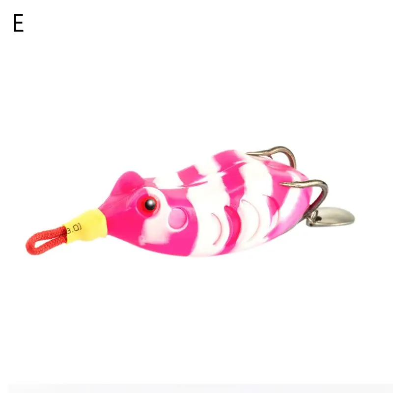 

Soft Ray Frog Fishing Lure With Metal Sequins Top Water Artificial Bait 55mm 13g