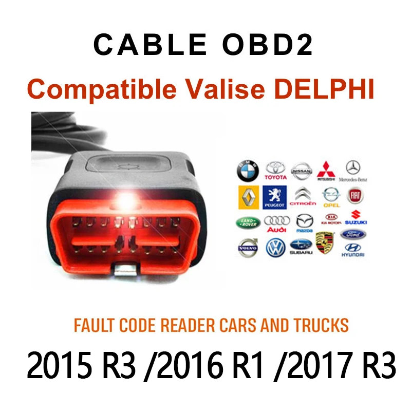 OBD 2017 R3 VCI vd ds150e Bluetooth 2017.R1 белобочка диагностический инструмент для ремонта obd2