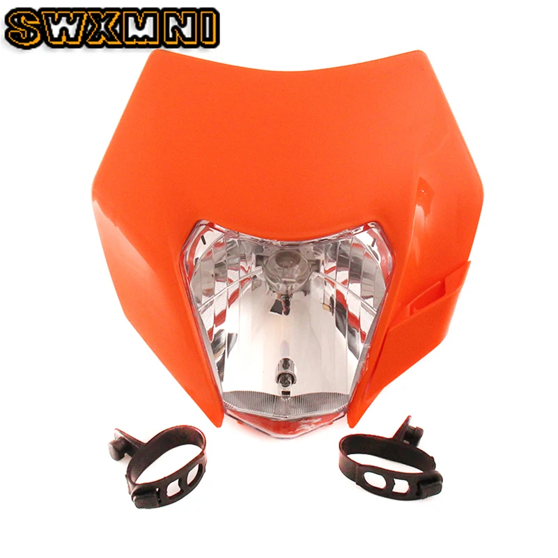 

Brand New Motorcycle Headlight Headlamp For SXF EXC XCF SMR 2014 15 16 Motorcycle Dirt Bike MX Enduro Supermoto With H4 Bulb