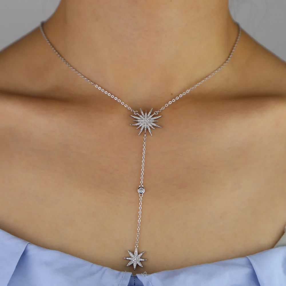 2019 Рождественский подарок starburst Северная звезда подвеска с Y-образным рисунком