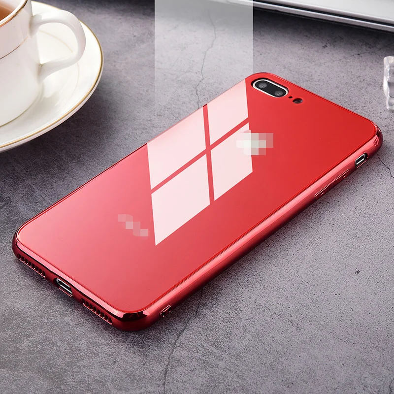 Ударопрочный 9H закаленный глянцевый чехол для Apple iphone X XR XS 11 pro Max 6 6S 7 8 Plus