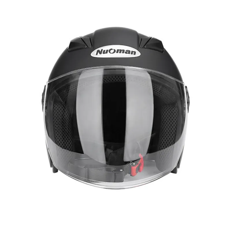 Блестящий белый яркий оригинальный открытое лицо шлем для скутера велосипеда