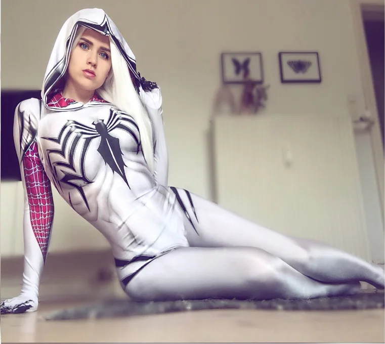 Женский/Женский костюм на Хэллоуин комбинезон для косплея Стейси из лайкры и