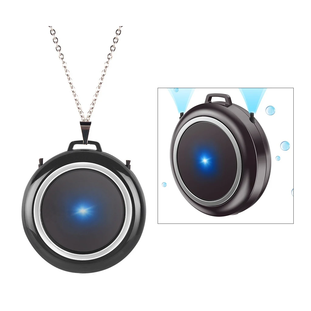 

USB Portable Wearable Air Purifier Personal Mini Air Necklace Negative Ion Air Freshener No Radiation Low Noise for Adult Kid