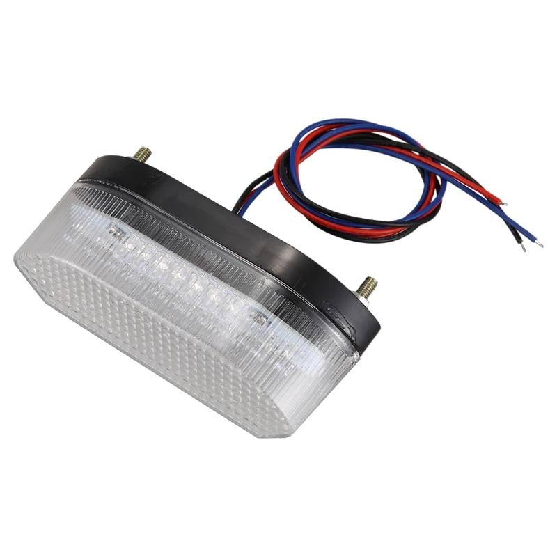 

Новый 12V 30LED Тормозная лампа мотоцикла номерного знака светильник хвост светильник с прозрачными линзами мотоцикла тормозной светильник