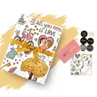 Прочное украшение для вечеринки, в форме сердца, с надписью Love You, из крафтовой бумаги, упаковочная коробка для подарков, на День святого Валентина