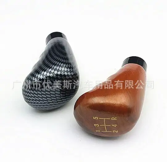 Universal Car Walnut Carbon Fiber Manual Gear Shift Knob Stick MT Gearstick Lever Shifter Fit For BMW Toyota Honda Mazda | Автомобили и
