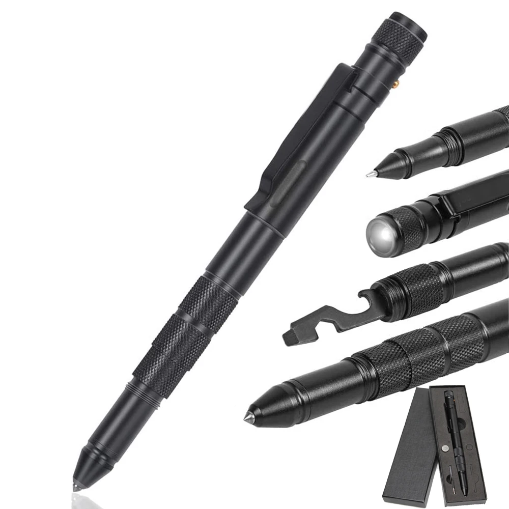 

Tactical Pen Self Defense Weapons For Women EDC Emergency Glass Breaker Waterproof Multitool Camping Survival Self-Defense Pens