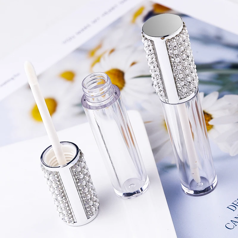 

6ml Empty Plastic Lip Balm Tube Lipstick Mini Sample Cosmetic Container With Cap Transparent Pe Lip Gloss Tubes Containers