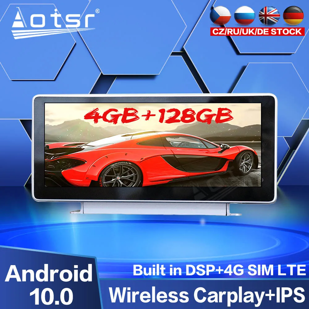 

4GB 128GB Car Multimedia DVD Player For Audi A4 2017 - 2019 Android Radio Player Screen Car GPS Navigation Radio Tape Recorder