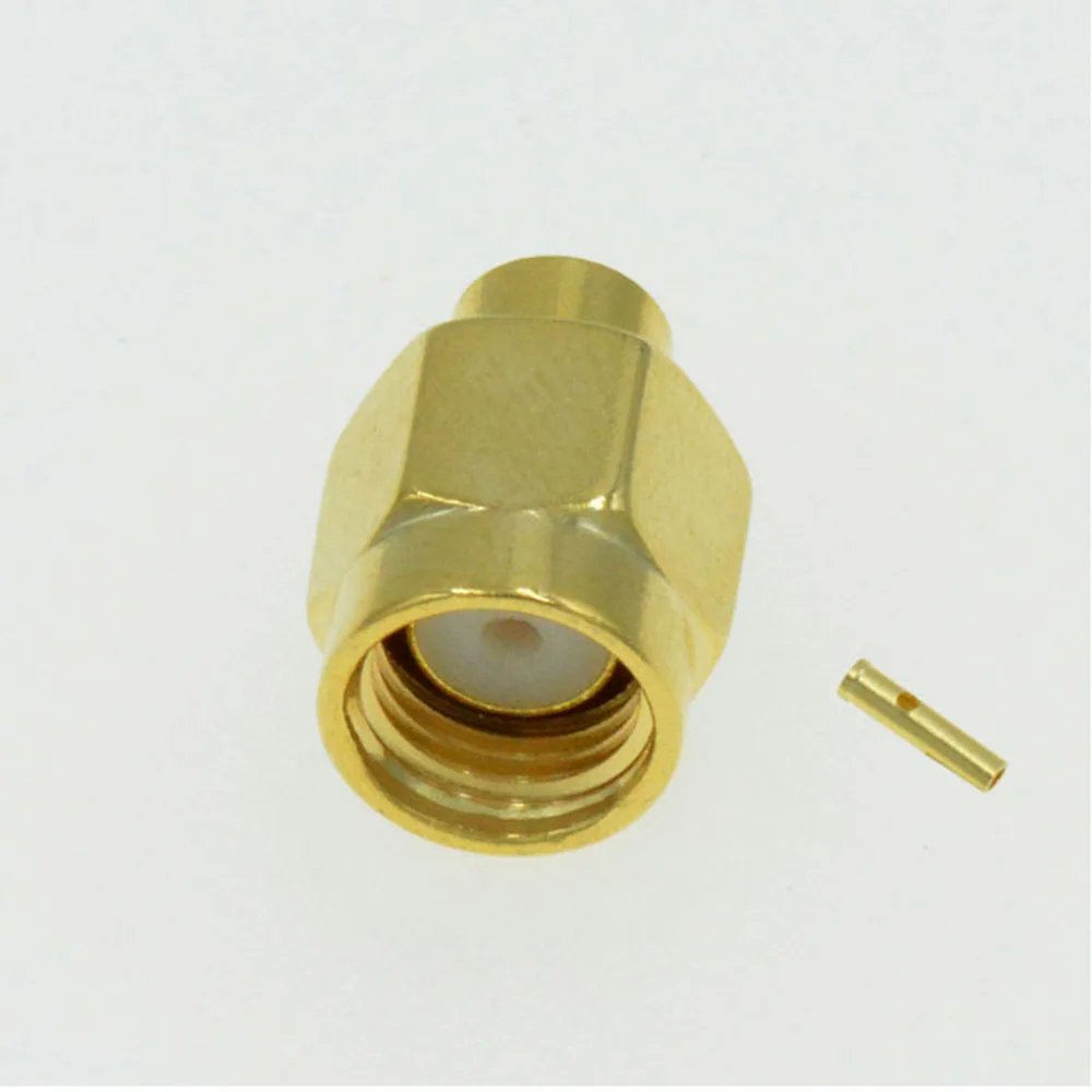RP SMA Мужская Пайка для полужесткого кабеля RG402 0 141 дюйма RF соединитель|male connector|male
