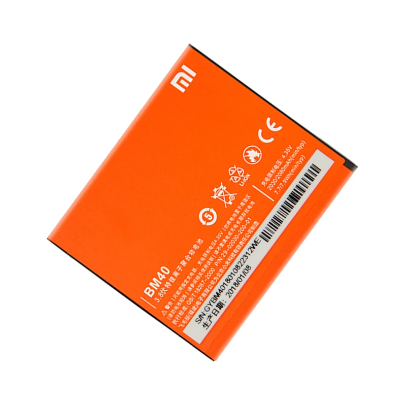Оригинальный аккумулятор для телефона Xiao mi BM40 Xiaomi 2A/Red Hong 1 S высокое качество