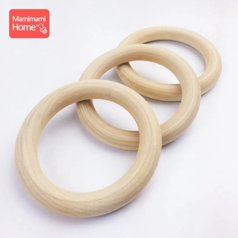 Mamihome 100 шт. 25 мм 70 деревянные игрушки прорезыватели кольца DIY Цепочки и ожерелья