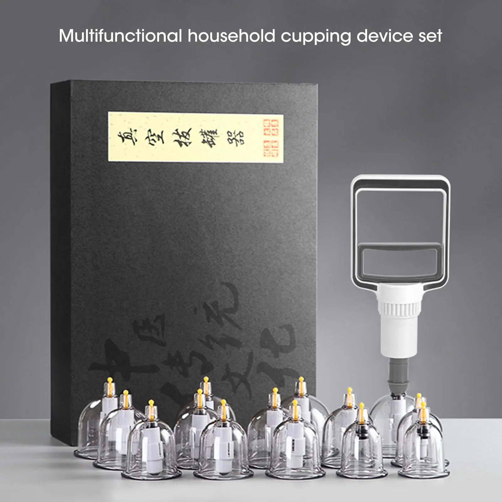 

24 Cans Vacuum Cupping Massage Set Chinese Medicine Physiotherapy Healthy Care Anti-Cellulite Suction Cups For Body Massager