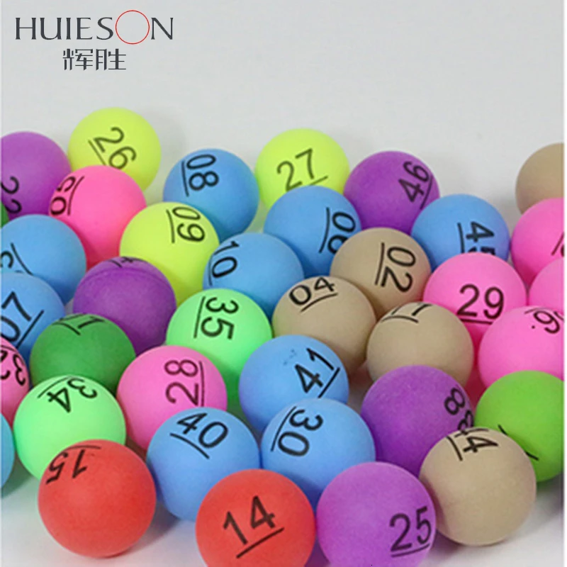 

Huieson 100Pcs/Pack Colorful Table Tennis Balls Dia 40mm 2.4g Mixed Colors Ping Pong Balls for Entertainment Game Advertising