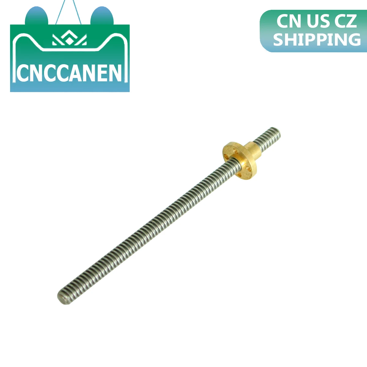 T8 свинцовый винт диаметром 8 мм шаг 2 150 200 300 350 400 500 600 1000 1200 с латунной гайкой для 3D