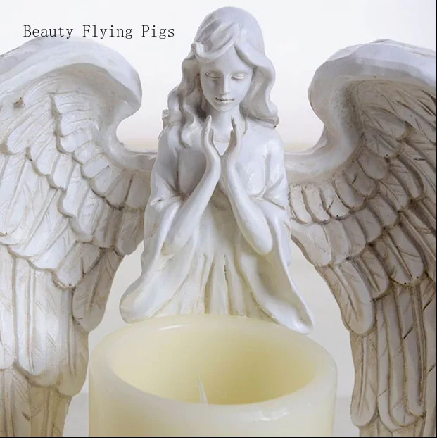 

Direct sales new listing wedding gifts home decorations ornaments practical living room bedroom angel electronic candle holder