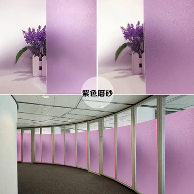 Фиолетовый 30x200 см, витражная фольга, наклейка на окна, Солнцезащитная Декоративная пленка, полупрозрачная, непрозрачная, красная, желтая, синяя, зеленая, черная, фиолетовая - Цвет: Фиолетовый
