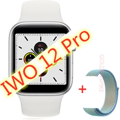 IWO 12 Watch series 5 1:1 Смарт-часы женские человек 40/44 мм для apple iPhone X 11 IOS Android телефон smartwatch IWO12 PK IWO 11/10 - Цвет: Nylon strap
