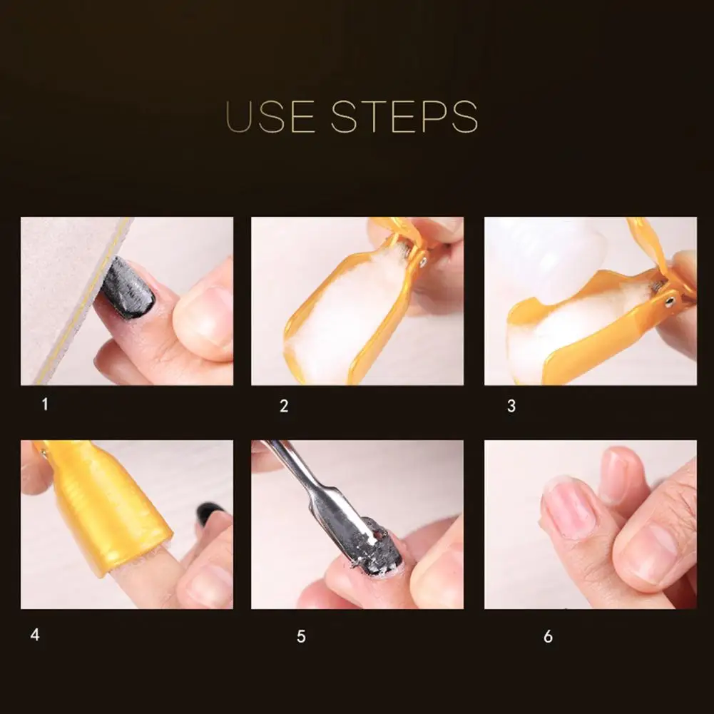 10 шт. Пластик лак искусство впитывающийся для Кепки зажим средство снятия УФ