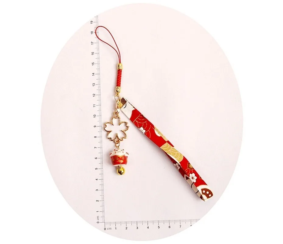 Коллекция 2020 года японский кулон в виде кошки колокольчика цветка светлого