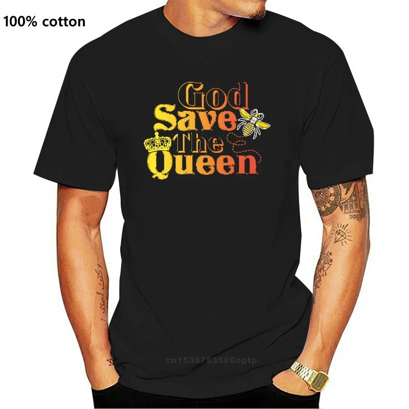 

New God Save The Queen Cute Beekeeper Honey Bee T Shirt Clothing Short Sleeve Summer Loose Casual Personalized O-Neck Vintage Sh