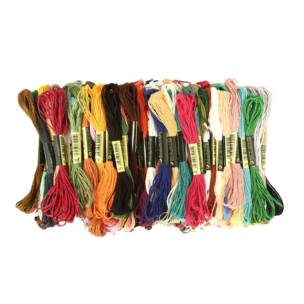 Нитка для вышивки крестиком 150 дюймов хлопковое шитье нитью моток пряжи