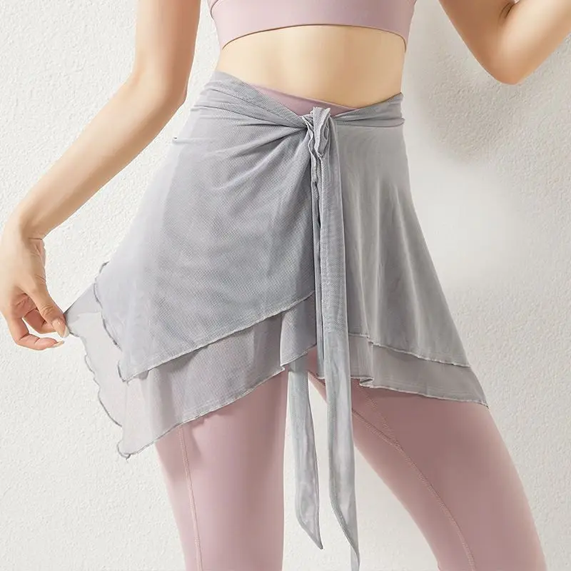 Теннисная юбка женская летняя спортивная на бедрах Обложка для йоги бега фитнеса