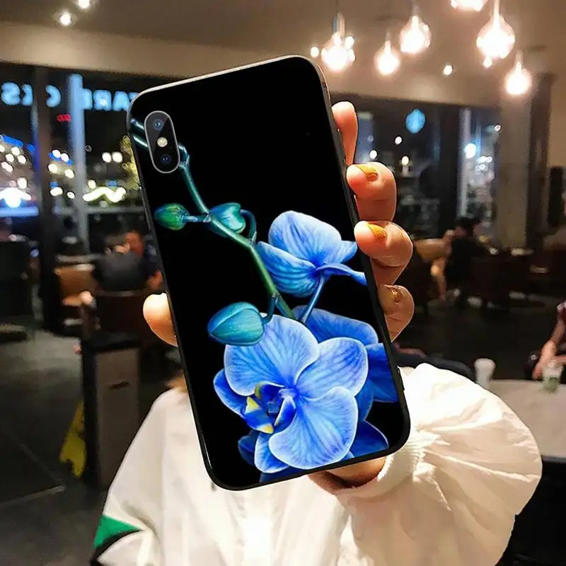 

Orchid Flowers Colorful fashion pattern high quality Phone Case funda for iPhone 11 12 pro XS MAX 8 7 6 6S Plus X 5S SE 2020 XR