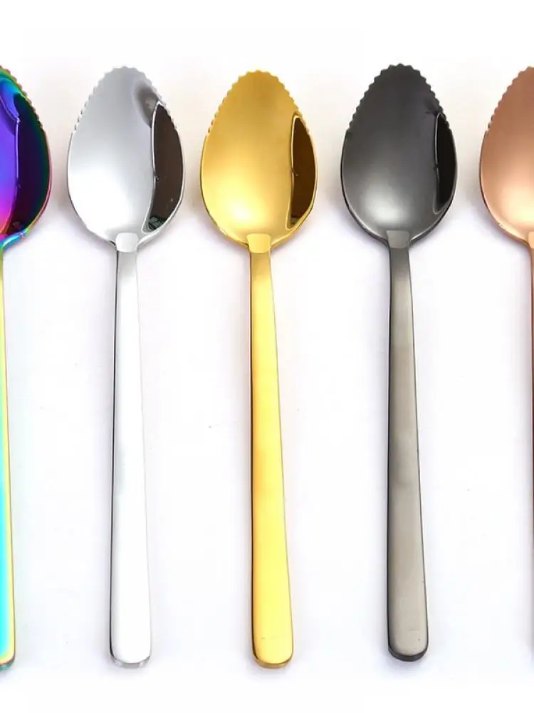 Красочные Нержавеющая сталь кофейная чайная ложка перемешивание для мороженого