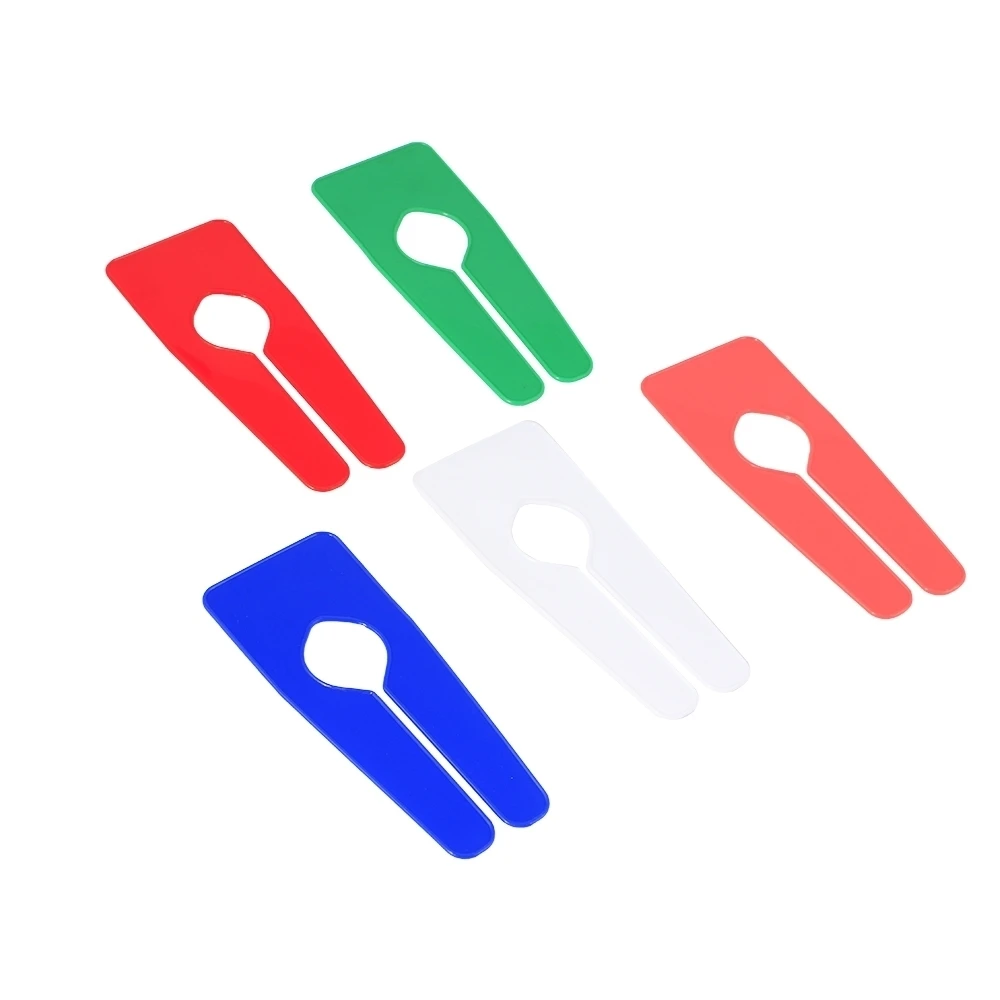 Plastic Hangrail Rectangular Size Divider Colored Clothes Hangers Marker Rectangle Changing Fitting Room Control Tags | Дом и сад