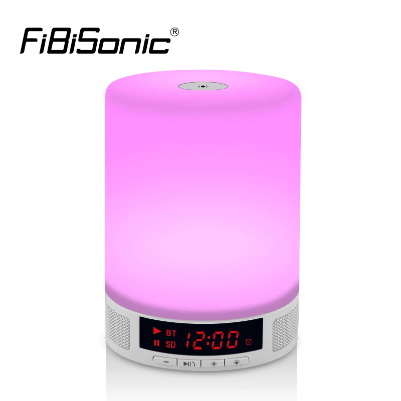 Беспроводной ночник с Bluetooth динамиком и сенсорным датчиком светодиодный