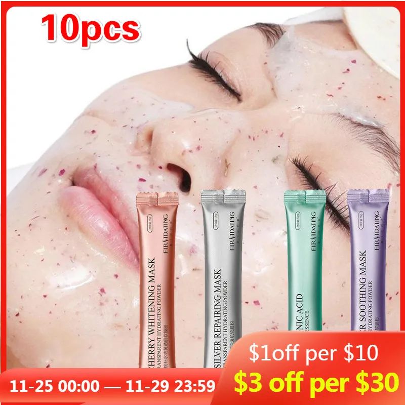

10pcs Facial Mask DIY SPA Mask Deep Moisturizing Acne Treatment Whitening Anti-Aging Firming Algae Mask Face Skin Care