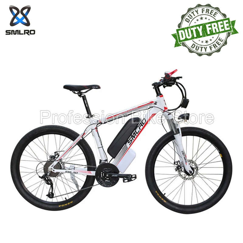 

Электровелосипед SMLRO C6, электрический велосипед для взрослых, 26 дюймов на 1,95 дюймов, 1000 Вт, 48 В, 20 А · ч, 21 скорость, 40 км/ч, горный велосипед, Эле...