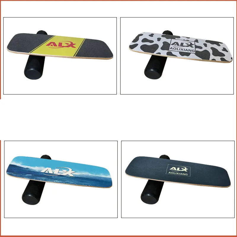 Maple Balance Board Roller Wooden Fitness Yoga Balance Training Surfing Skiing Balance Board Skateboard Duty-Free