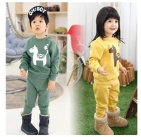 girls boy cartoon clothing pants set toddler child outfits for baby pajamas kids infant clothes suits 2pcs jyf